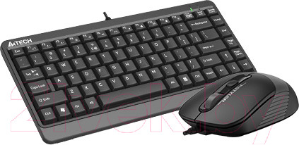 Изображение товара Комплект клавиатура и мышь A4Tech Fstyler F1110 (черный/серый)