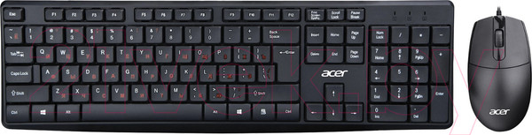 Изображение товара Комплект клавиатура и мышь Acer OMW141 / ZL.MCEEE.01M (черный)