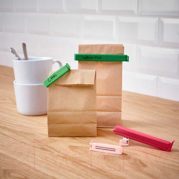 Изображение товара Набор зажимов для пакетов Ikea Бевара 005.241.74