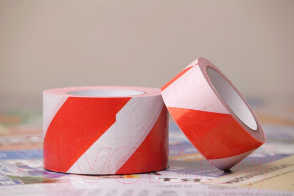 Изображение товара Лента сигнальная Howard 0.075x100м (красный/белый)