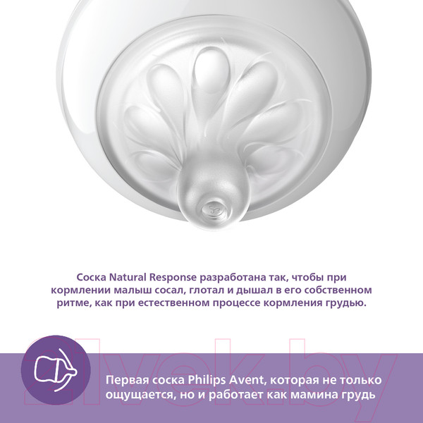 Изображение товара Набор бутылочек для кормления Philips AVENT Natural Response / SCY900/02 (125мл)