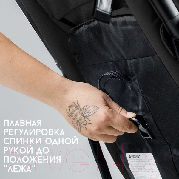 Изображение товара Детская прогулочная коляска Bubago Axi / BG 115-1 (черный)