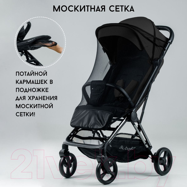 Изображение товара Детская прогулочная коляска Bubago Axi / BG 115-1 (черный)