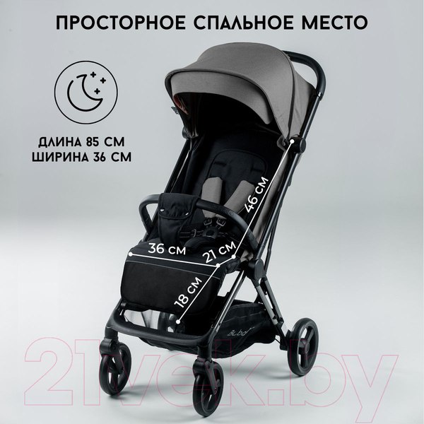 Изображение товара Детская прогулочная коляска Bubago Axi / BG 115-2 (серый)