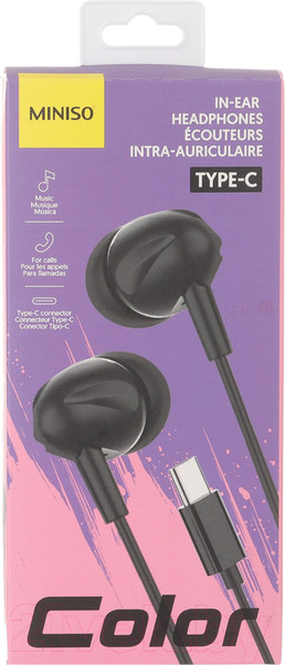 Изображение товара Наушники Miniso Type-C / 0756
