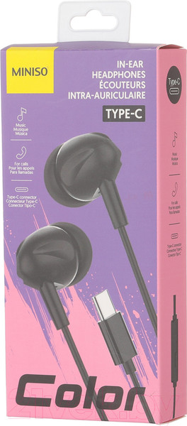 Изображение товара Наушники Miniso Type-C / 0756
