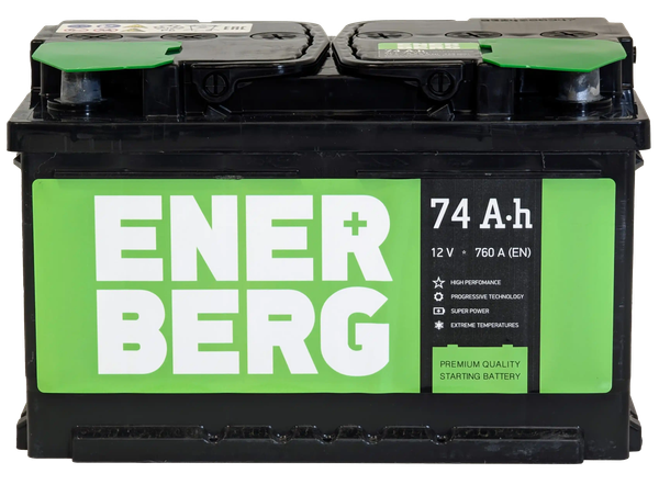 Изображение товара Автомобильный аккумулятор Enerberg 6СТ-74VLR R+ 760A (74 А/ч)