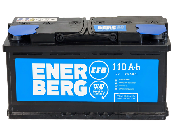 Изображение товара Автомобильный аккумулятор Enerberg 6СТ-110R EFB R+ 910A (110 А/ч)