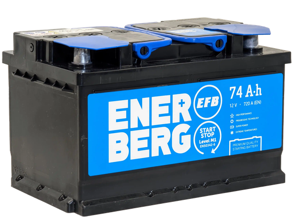 Изображение товара Автомобильный аккумулятор Enerberg 6СТ-74R EFB R+ низкий 720A (74 А/ч)