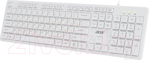 Изображение товара Клавиатура Acer OKW123 / ZL.KBDEE.00D (белый)