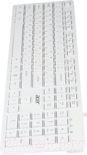 Изображение товара Клавиатура Acer OKW123 / ZL.KBDEE.00D (белый)