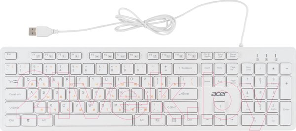 Изображение товара Клавиатура Acer OKW123 / ZL.KBDEE.00D (белый)
