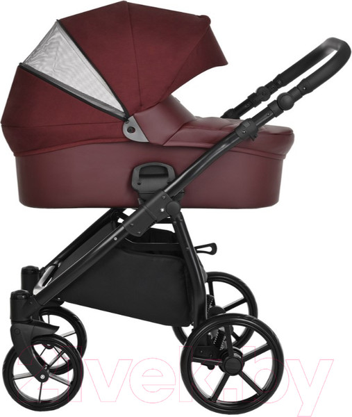Изображение товара Детская универсальная коляска Tutis Novo 2 в 1 / 1142220 (кожа/Burgundy)