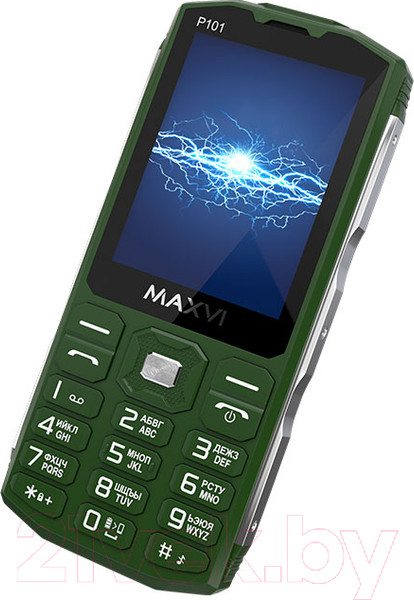 Изображение товара Мобильный телефон Maxvi P101 (зеленый)