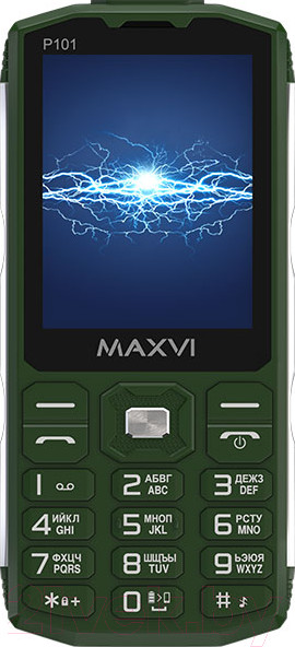 Изображение товара Мобильный телефон Maxvi P101 (зеленый)