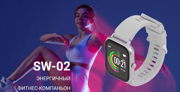 Изображение товара Умные часы Maxvi SW-02 (розовый)