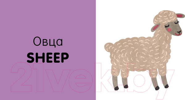 Изображение товара Набор развивающих книг CLEVER Познаем мир вместе. Английский язык. Животные (Уткина О.)