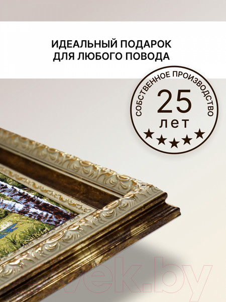 Изображение товара Гобелен Декарт Пара лебедей 8Л3707 (в раме)