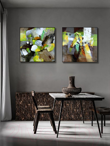 Изображение товара Картина Декарт Абстракция 8Л3662 (в раме)