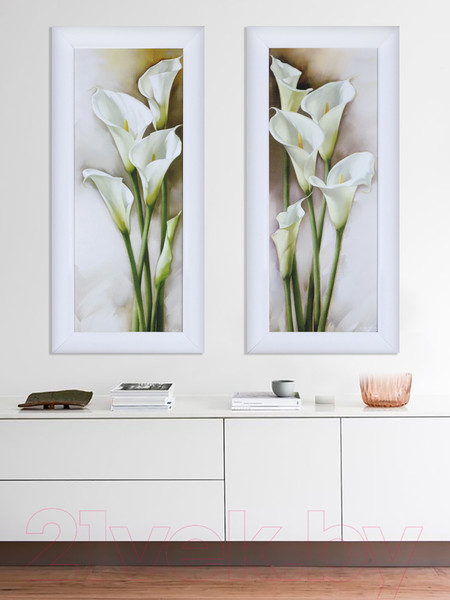 Изображение товара Картина Декарт Каллы-2 8Л0982 (в раме)