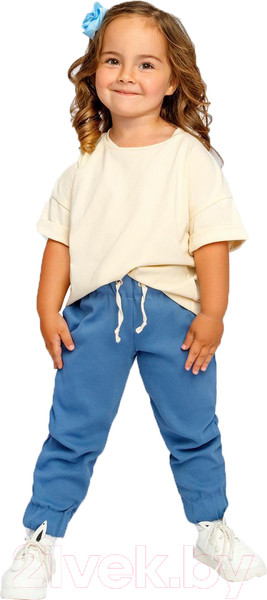 Изображение товара Комплект одежды для малышей Amarobaby Jump / AB-OD21-JUMP22/0220-92 (кремовый/синий, р.86-92)