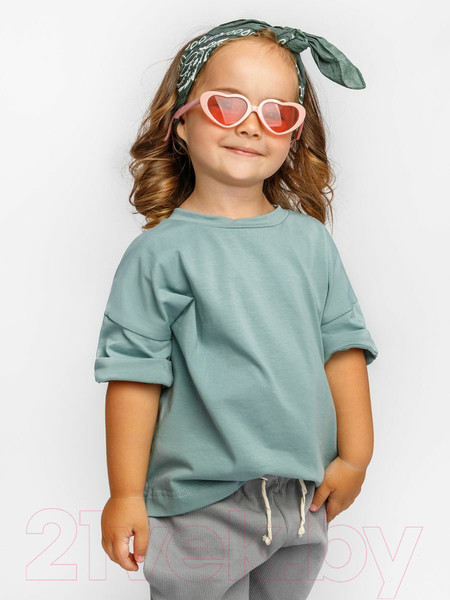Изображение товара Комплект одежды для малышей Amarobaby Jump / AB-OD21-JUMP22/3211-92 (мятный/серый, р.86-92)