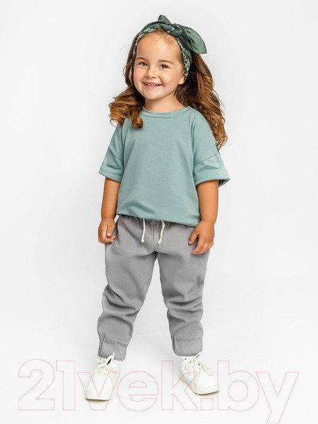 Изображение товара Комплект одежды для малышей Amarobaby Jump / AB-OD21-JUMP22/3211-92 (мятный/серый, р.86-92)