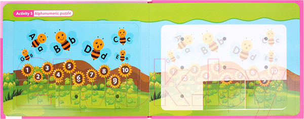 Изображение товара Развивающая книга Darvish Книга с липучками. Цифры и буквы / DV-14402B