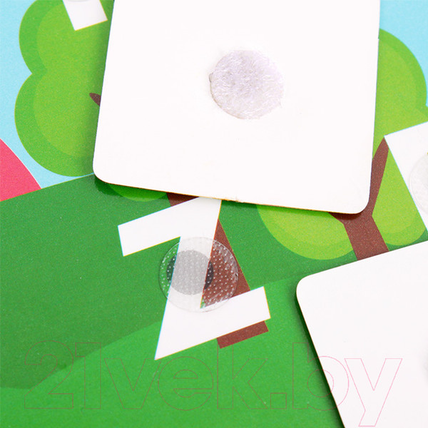 Изображение товара Развивающая книга Darvish Книга с липучками. Цифры и буквы / DV-14402B