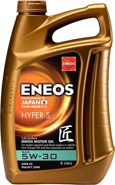 Изображение товара Моторное масло Eneos Hyper-S 5W30 / EU0034301N (4л)