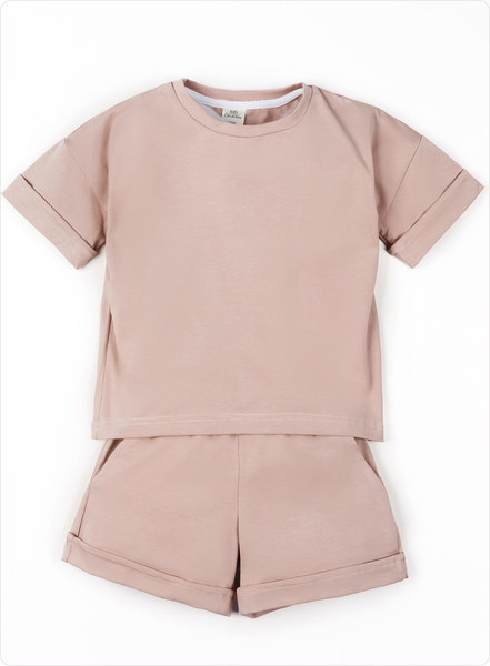 Изображение товара Комплект одежды для малышей Amarobaby Jump / AB-OD21-JUMP2201/03-104 (бежевый, р.98-104)