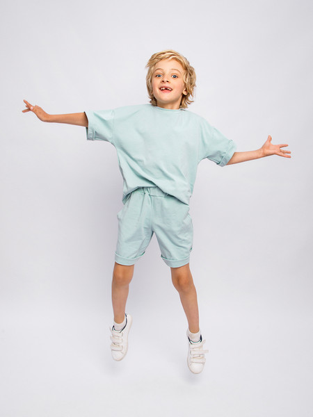 Изображение товара Комплект детской одежды Amarobaby Jump / AB-OD21-JUMP2201/32-128 (мятный, р.122-128)