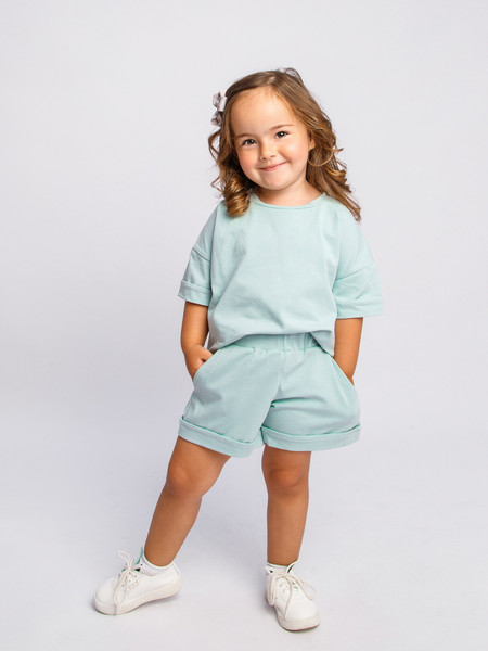 Изображение товара Комплект детской одежды Amarobaby Jump / AB-OD21-JUMP2201/32-128 (мятный, р.122-128)