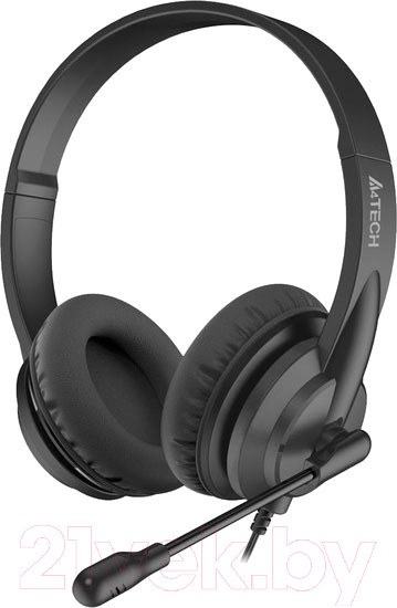 Изображение товара Наушники-гарнитура A4Tech HU-10 (черный/белый)