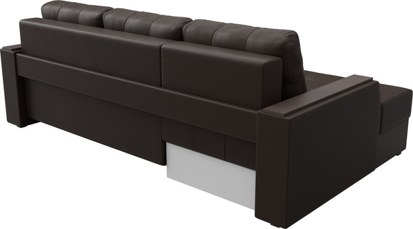 Изображение товара Диван угловой Лига Диванов Эмир БС левый (экокожа коричневый)