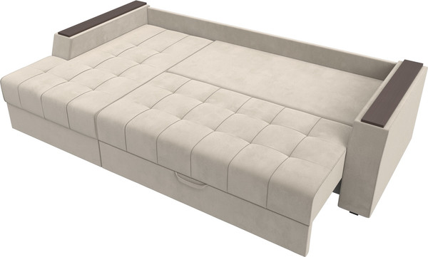 Изображение товара Диван угловой Лига Диванов Эмир БС левый (микровельвет бежевый)