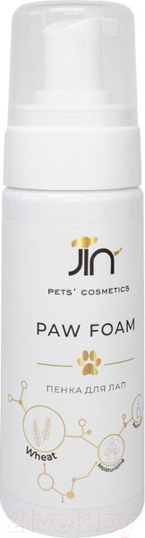 Изображение товара Средство для ухода за лапами животных Jin Paw Foam Wheat Germ (150мл)
