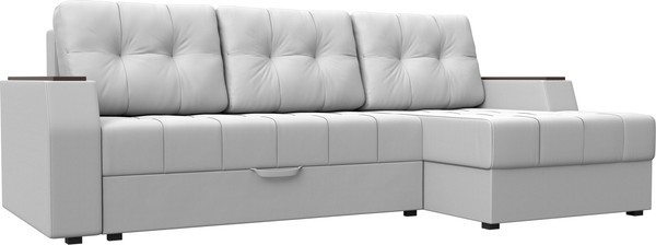 Изображение товара Диван угловой Лига Диванов Эмир БС правый (экокожа белый)