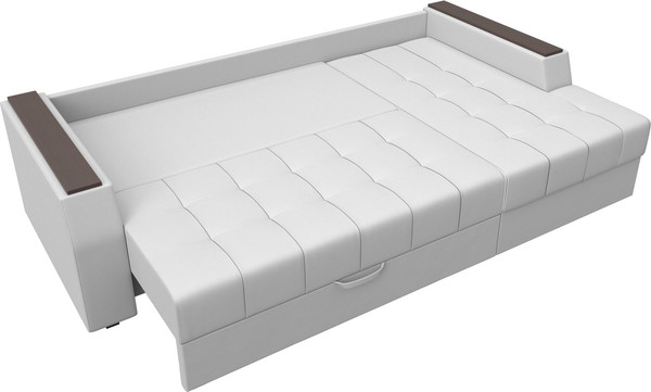 Изображение товара Диван угловой Лига Диванов Эмир БС правый (экокожа белый)