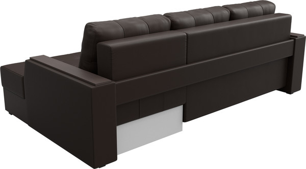 Изображение товара Диван угловой Лига Диванов Эмир БС правый (экокожа коричневый)