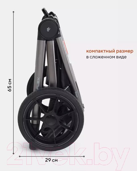 Изображение товара Детская универсальная коляска Rant Flex Pro 2 в 1 2023 / RA074 (серый)