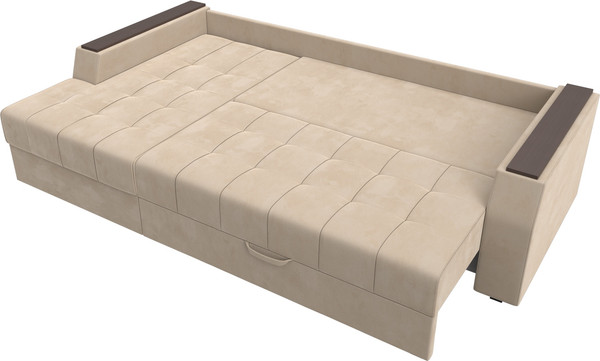 Изображение товара Диван угловой Лига Диванов Эмир БС левый (велюр бежевый)