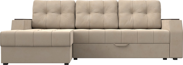 Изображение товара Диван угловой Лига Диванов Эмир БС левый (велюр бежевый)