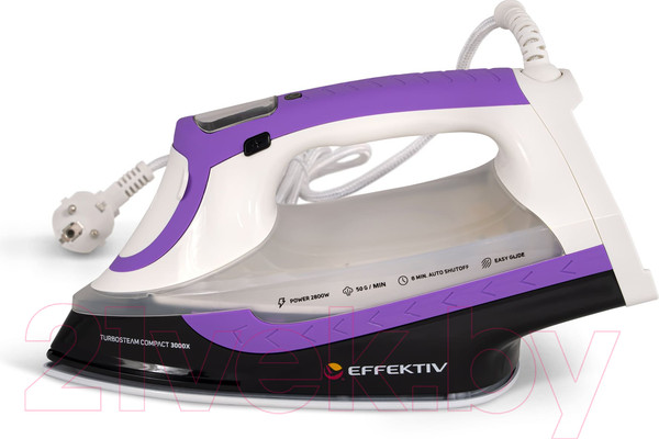 Изображение товара Утюг с парогенератором EFFEKTIV Turbosteam 3000Х (фиолетовый)