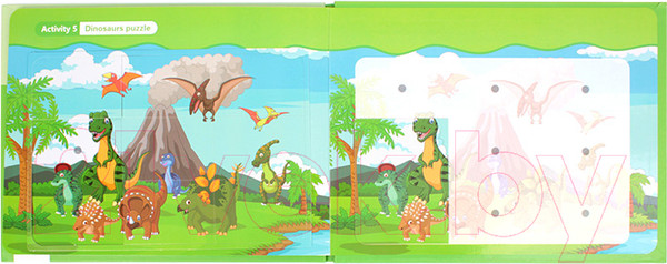Изображение товара Развивающая книга Darvish Книга с липучками. Динозавры / DV-14402A