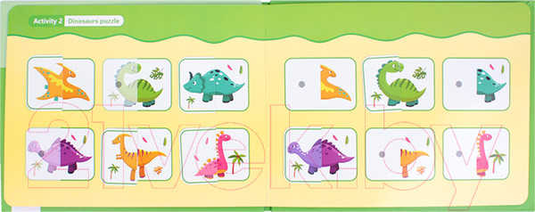 Изображение товара Развивающая книга Darvish Книга с липучками. Динозавры / DV-14402A