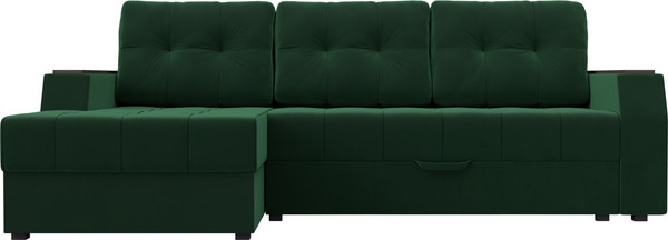 Изображение товара Диван угловой Лига Диванов Эмир БС левый (велюр зеленый)