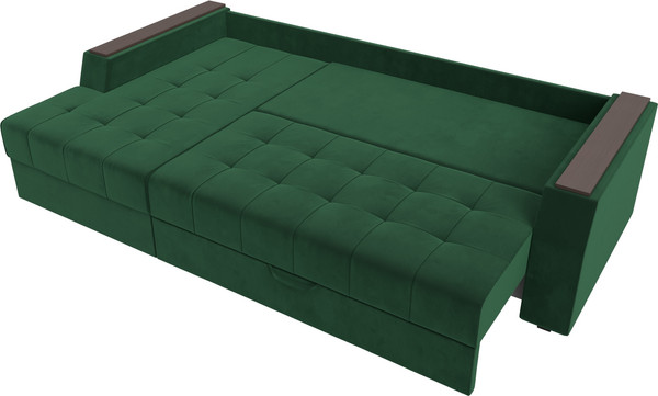 Изображение товара Диван угловой Лига Диванов Эмир БС левый (велюр зеленый)