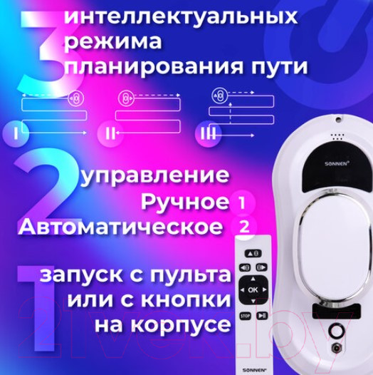 Изображение товара Робот-мойщик окон Sonnen Tech RWC-121 UltraClear / 456183