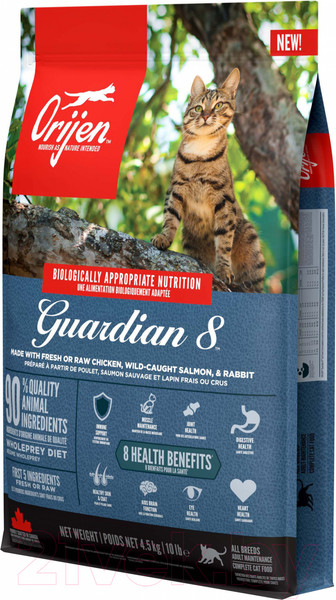 Изображение товара Сухой корм для кошек Orijen Guardian 8 Cat / 2205 (4.5кг)